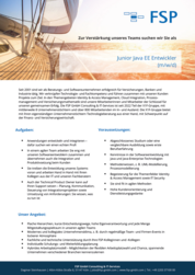 Junior Java EE Entwickler (m/w/d)